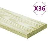 VIDAXL -Terrabafeln 36 ST 4,32 m² 1 m Festkiefer