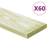 VIDAXL -Terrabafeln 60 Stcs 7,2 m² 1 m imprägnierte Festkiefer