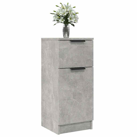 Vidaxl dressoir 30x30x70 cm bewerkt hout betongrijs