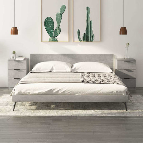 Vidaxl nachtkastjes 2 st 40x36x65 cm betongrijs