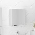 Vidaxl badkamerkast met spiegel 64x20x67 cm hoogglans wit