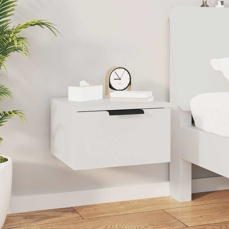 Vidaxl nachtkastjes wandgemonteerd 2 st 34x30x20 cm wit