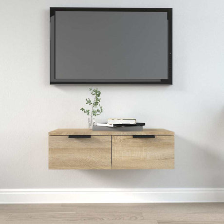 Vidaxl wandkast 68x30x20 cm bewerkt hout sonoma eikenkleurig