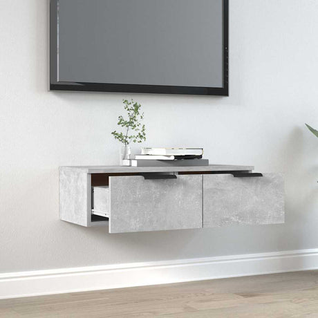 Vidaxl wandkast 68x30x20 cm bewerkt hout betongrijs