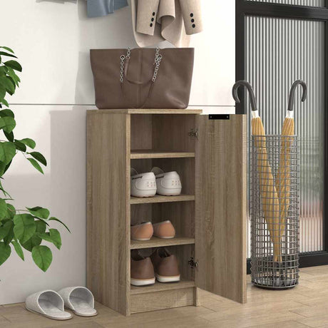 VidaXL Schuhschrank 30x35x70 cm Holzwerkstoff Sonoma-Eiche-farbig