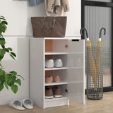 VidaXL Schuhschrank 30x35x70 cm lackiertes Holz Hochglanzweiß