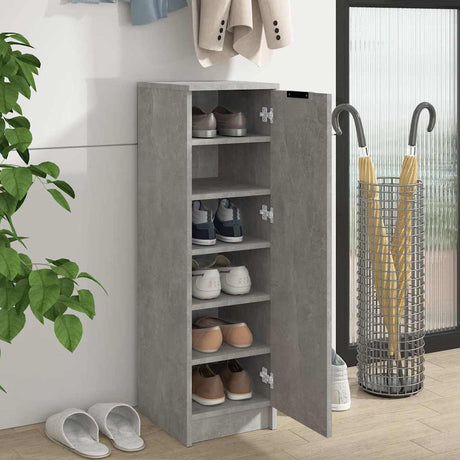 Vidaxx Schuhschrank 30x35x100 cm Holzwerkstoff betongrau