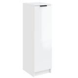 Vidaxl Schuhschrank 30x35x100 cm verarbeitetes Holz Hochglanz weiß