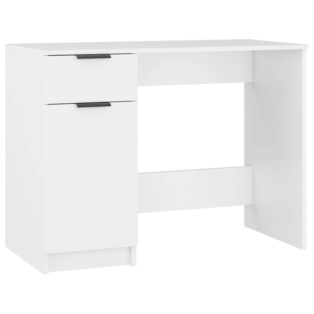 Vidaxl bureau 100x50x75 cm bewerkt hout wit