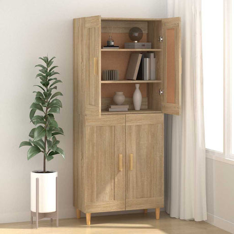 Vidaxl dressoir 69,5x34x90 cm bewerkt hout sonoma eikenkleurig