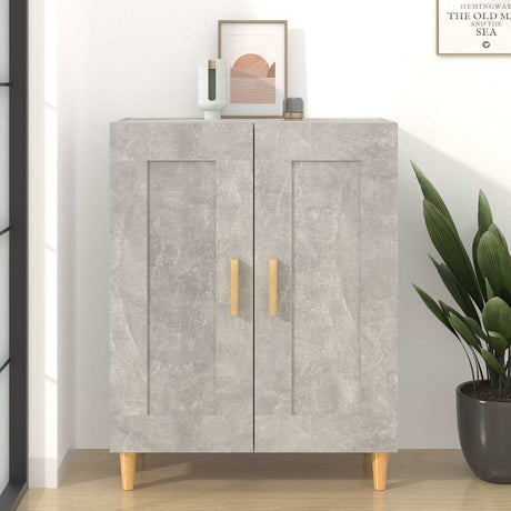 Vidaxl dressoir 69,5x34x90 cm bewerkt hout betongrijs