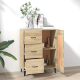 Vidaxl dressoir 69,5x34x90 cm bewerkt hout sonoma eikenkleurig
