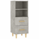 Vidaxl dressoir 34,5x34x90 cm bewerkt hout betongrijs