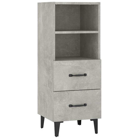 Vidaxl dressoir 34,5x34x90 cm bewerkt hout betongrijs