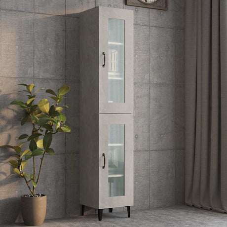 Vidaxl wandkast 34,5x34x90 cm betongrijs