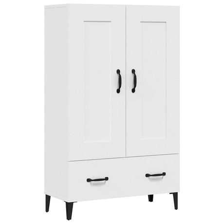 Vidaxl hoge kast 70x31x115 cm bewerkt hout wit