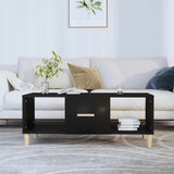 Vidaxl salontafel 102x50x40 cm bewerkt hout zwart