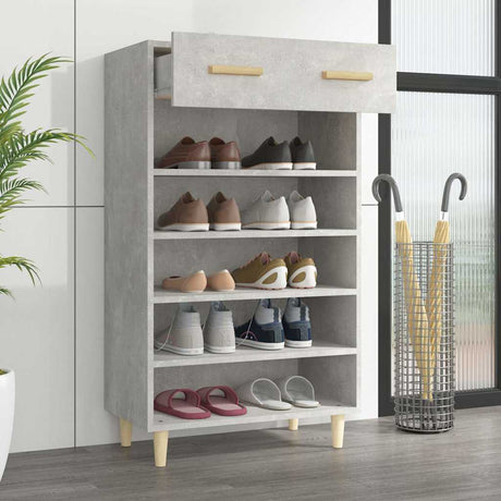 Vidaxl Schuhschrank 60x35x105 cm bearbeiteter Holzbetonpreis
