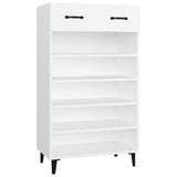 VIDAXL -Schuhschrank 60x35x105 cm propertiertes Holz weiß