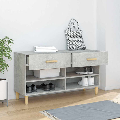 Vidaxl Schuhschrank 102x35x55 cm verarbeiteter Holzbetonpreis