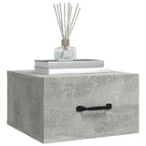 Vidaxl nachtkastjes 2 st wandgemonteerd 35x35x20 cm betongrijs