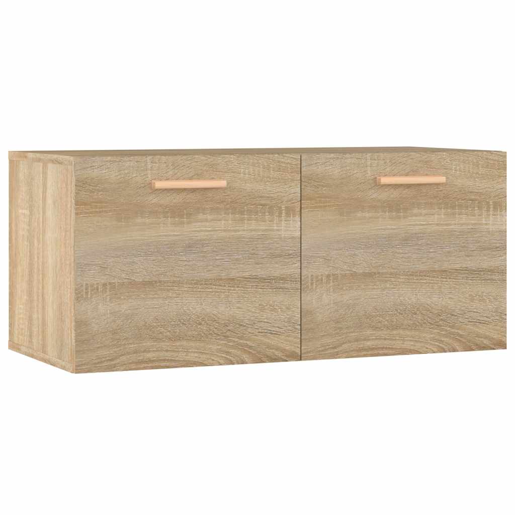 Vidaxl wandkast 80x35x36,5 cm bewerkt hout sonoma eikenkleurig