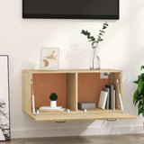 Vidaxl wandkast 80x36,5x35 cm bewerkt hout sonoma eikenkleurig