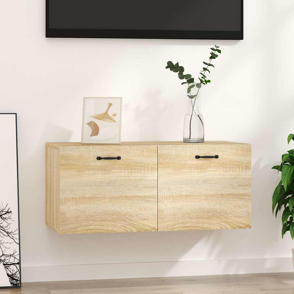 Vidaxl wandkast 80x36,5x35 cm bewerkt hout sonoma eikenkleurig