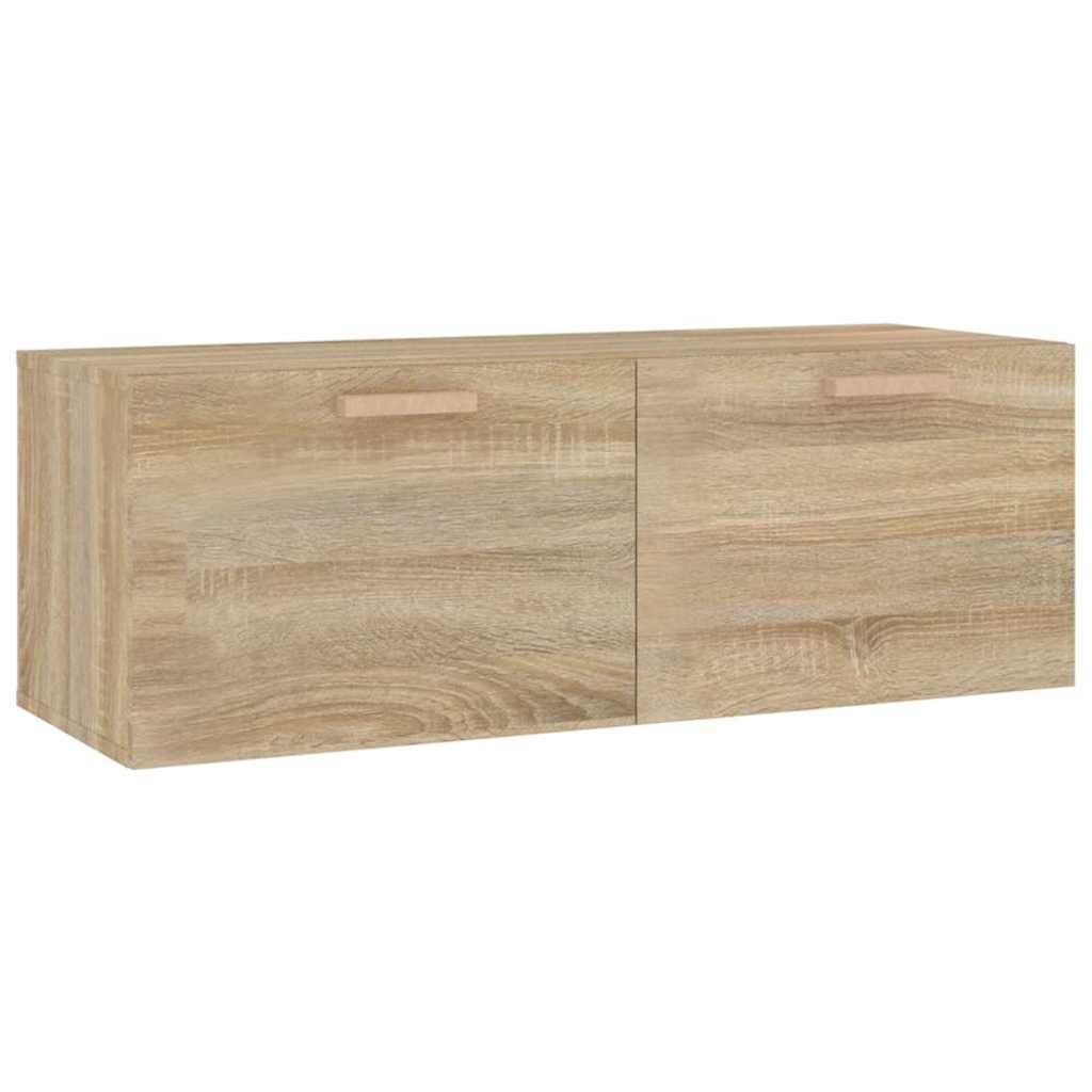 Vidaxl wandkast 100x36,5x35 cm bewerkt hout sonoma eikenkleurig