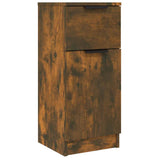 Vidaxl dressoir 30x30x70 cm bewerkt hout gerookt eikenkleurig