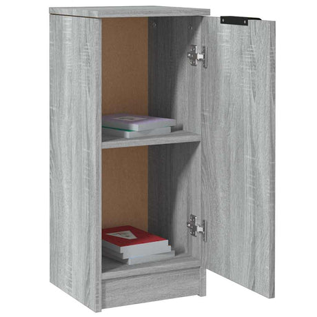Vidaxl dressoir 30x30x70 cm bewerkt hout grijs sonoma eikenkleurig