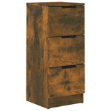 Vidaxl dressoir 30x30x70 cm bewerkt hout gerookt eikenkleurig