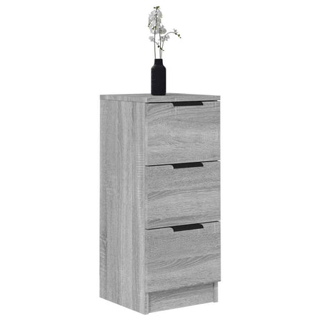 Vidaxl dressoir 30x30x70 cm bewerkt hout grijs sonoma eikenkleurig