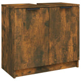 Vidaxl badkamerkast 64,5x33,5x59 cm bewerkt hout gerookt eikenkleurig