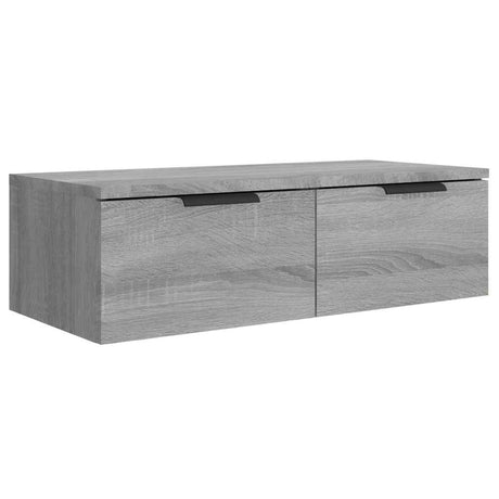 Vidaxl wandkast 68x30x20 cm bewerkt hout grijs sonoma eikenkleurig