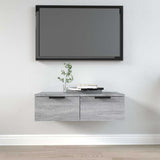 Vidaxl wandkast 68x30x20 cm bewerkt hout grijs sonoma eikenkleurig