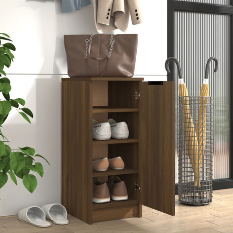 Vidaxx Schuhschrank 30x35x70 cm, fertige Holzfarbe, braune Eiche