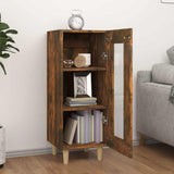 Vidaxl dressoir 34,5x34x90 cm bewerkt hout gerookt eiken