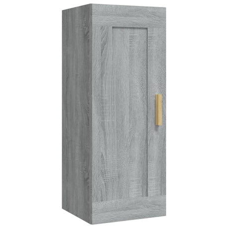 Vidaxl wandkast 35x34x90 cm bewerkt hout grijs sonoma eikenkleurig