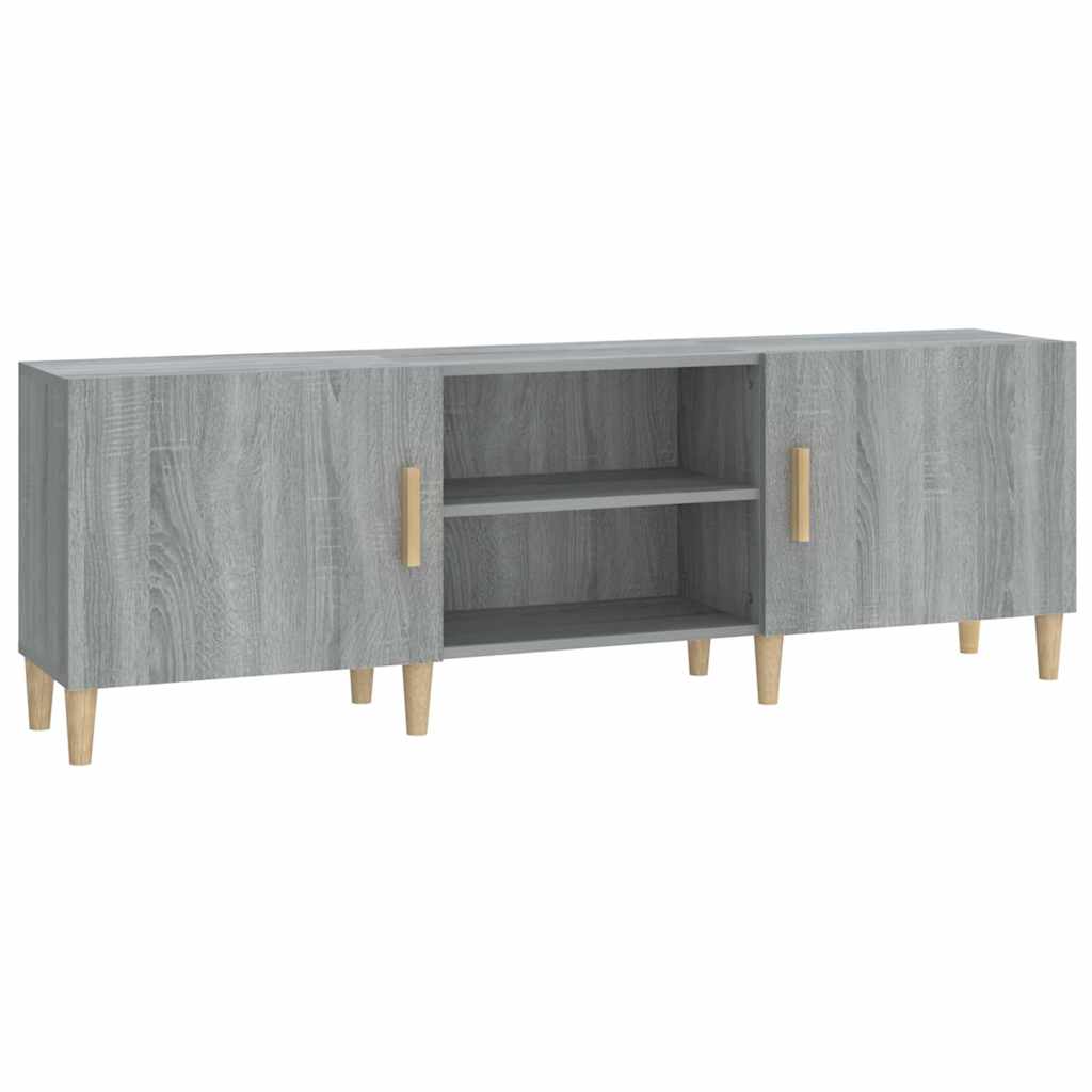 Vidaxl tv-meubel 150x30x50 cm bewerkt hout grijs sonoma eikenkleurig