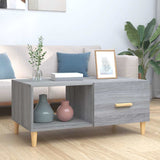 Vidaxl salontafel 89,5x50x40 cm bewerkt hout grijs sonoma eikenkleurig