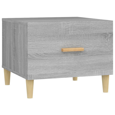 Vidaxl salontafel 50x50x40 cm bewerkt hout grijs sonoma eikenkleurig