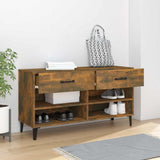 VIDAXL -Schuhschrank 102x35x55 cm propertiertes Holzgeräuchchen -Eiche gefärbt