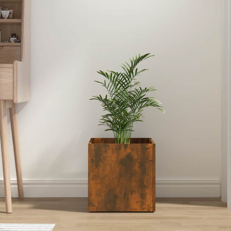 VIDAXL -Pflanzer Big 40x40x40 cm Produkted Holzgeräuchchen -Eiche farbig