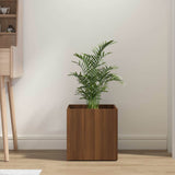 Vidaxl -Pflanzer Big 40x40x40 cm verarbeitetes Holz Browniken