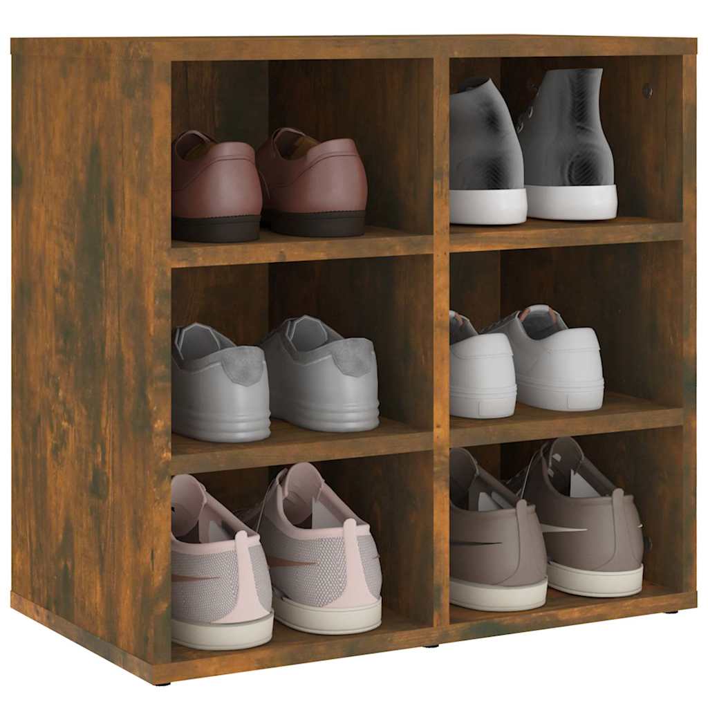 Vidaxl schoenenkast 52,5x30x50 cm gerookt eikenkleurig