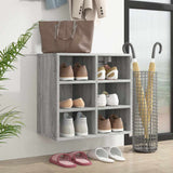 Vidaxl schoenenkast 52,5x30x50 cm grijs sonoma eikenkleurig