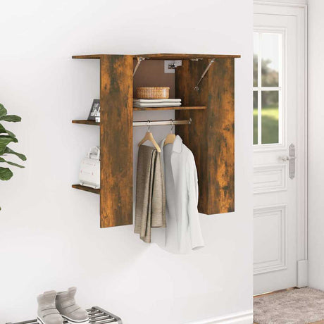 Vidaxl halmeubel 97,5x37x99 cm bewerkt hout gerookt eikenkleurig