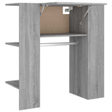 Vidaxl halmeubel 97,5x37x99 cm bewerkt hout grijs sonoma eikenkleurig