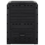 Vidaxl Compost Bin 280 l Polypropen Schwarz